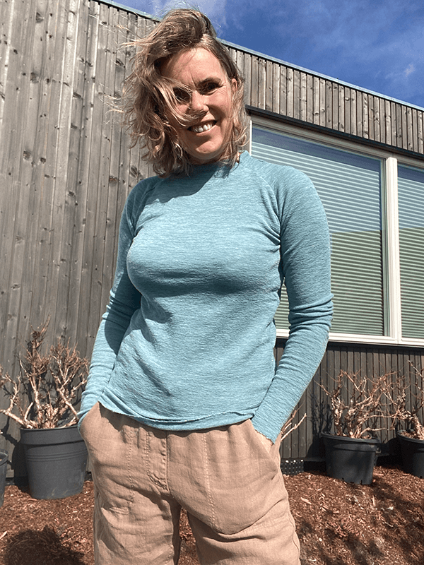 4063 Genser Saddle Back, Artic Melange, Merino