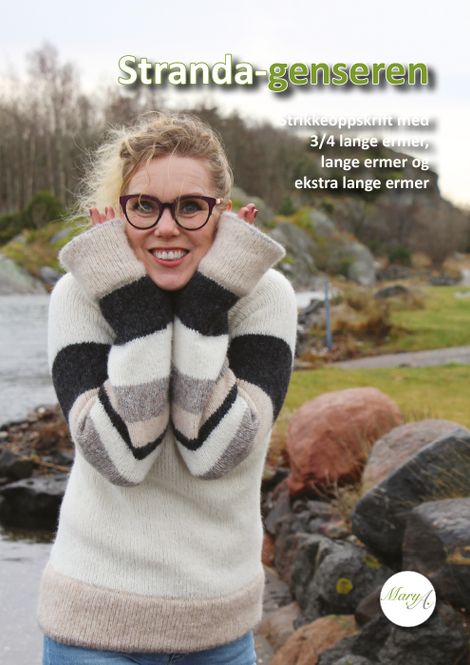 Hovedbilde Stranda-genseren, strikkeoppskrift