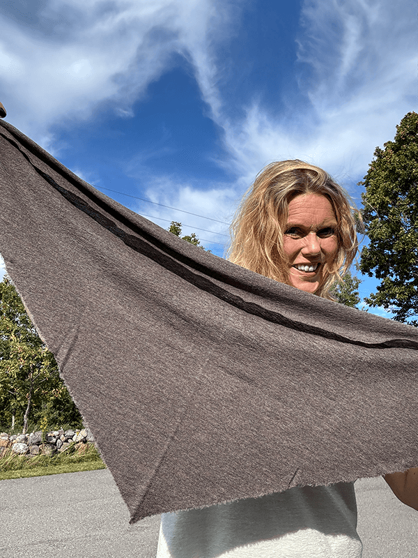 1055 Knit Kerchief TriangelSkjerf (M), Earth Melange, Merino