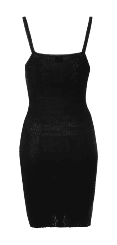 Vintage Lace Camisole Slip UnderKjole, Merino / Silke, Black