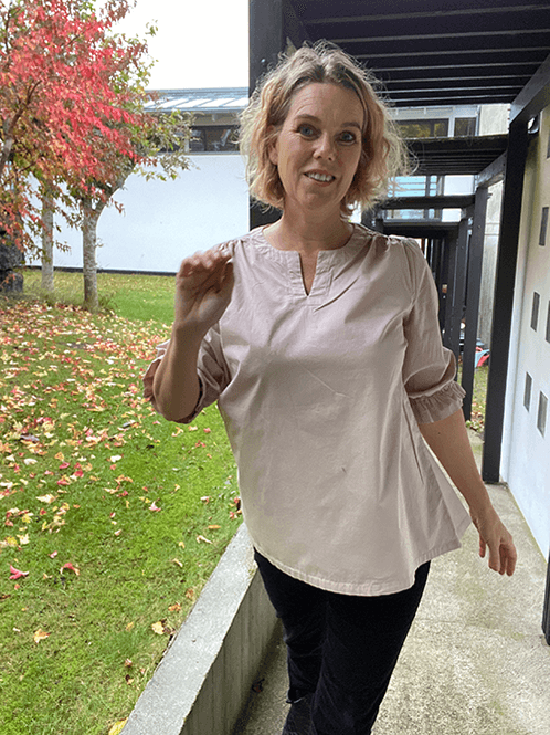 Hovedbilde 13006 Bluse V, Blush, Poplin