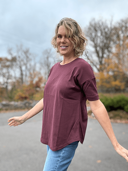 Hovedbilde 4305 T-Skjorte, Burgundy, Bomull