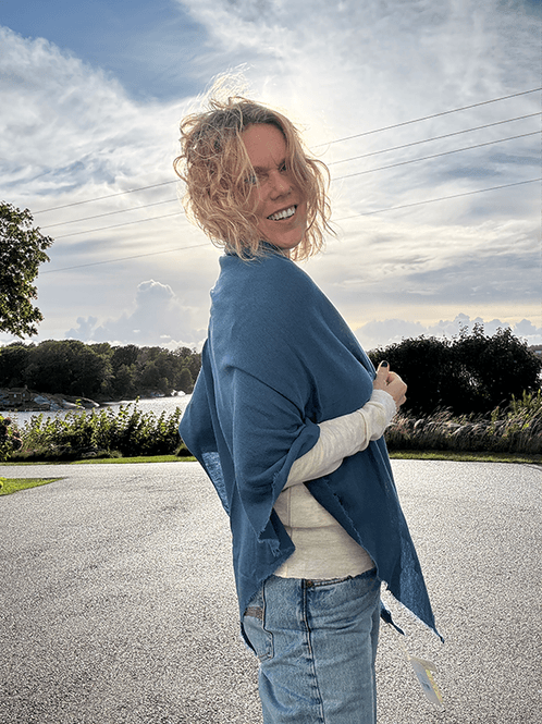 Hovedbilde 1063 Sjal Curling, Denim Blue, Merino