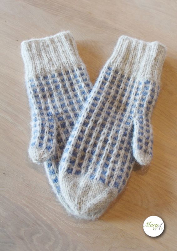 Bestemor-Votten, strikkeoppskrift