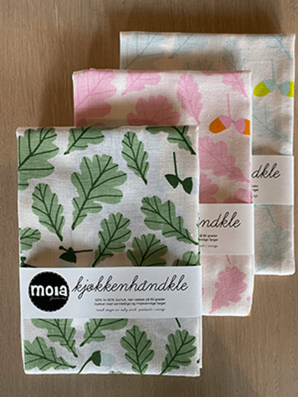 Kjøkkenhåndkle Eik, Rosa