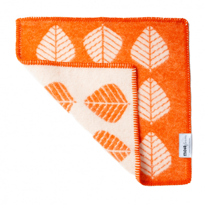 Sitteunderlag Løv, Ull, Oransje