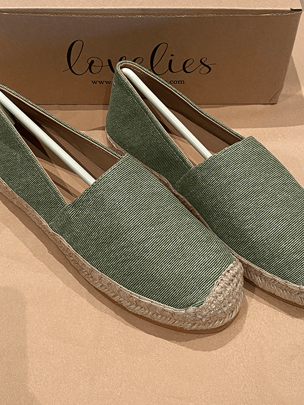 Gazzetta Denim Espadrilles, Grass Green