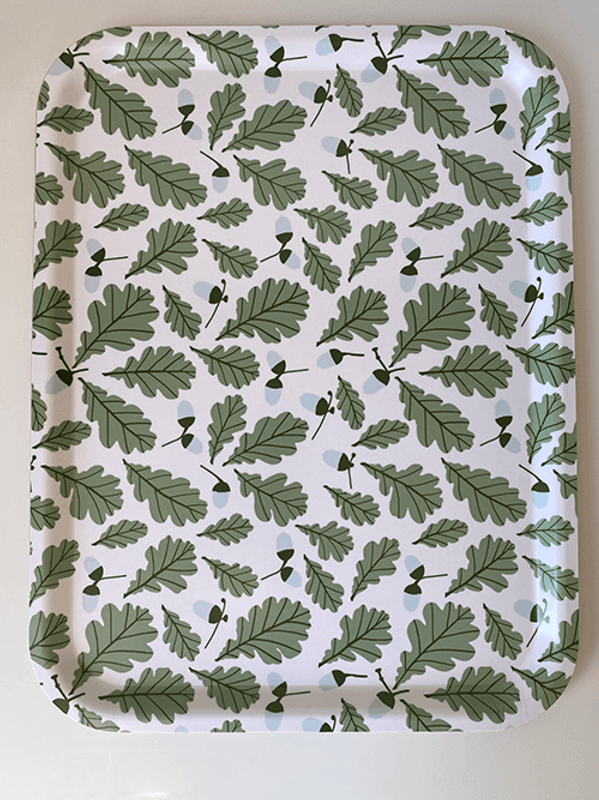 Fat, 43x33 cm, Eik Grønn