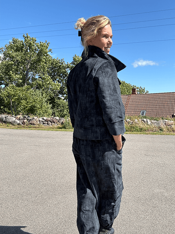 2144 Jakke Velvet, Black (BlåSvart), Cord