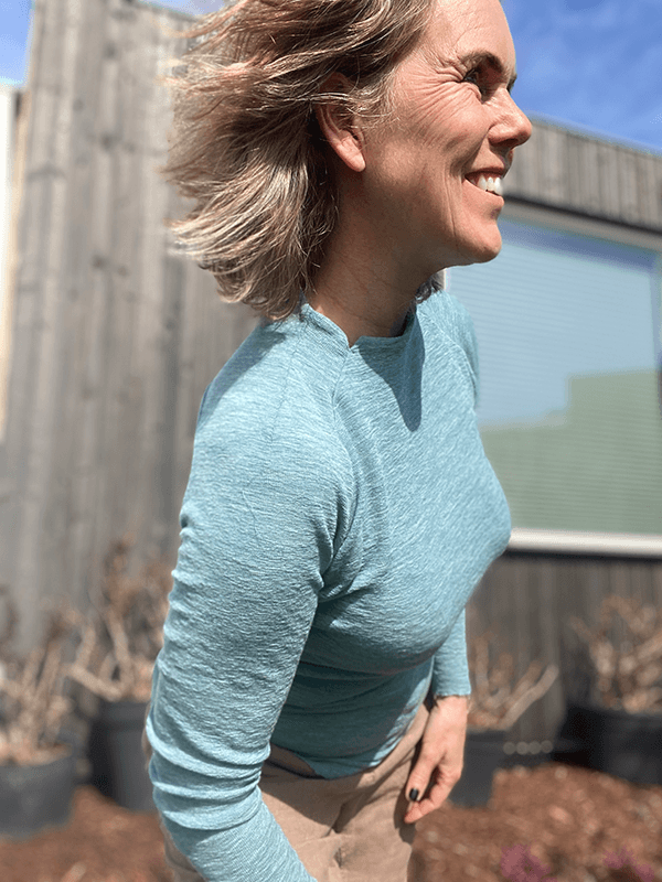 4063 Genser Saddle Back, Artic Melange, Merino