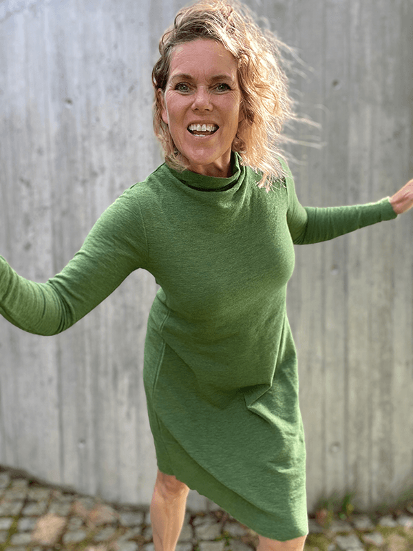 7032 Kjole, Grasshopper Melange, Merino