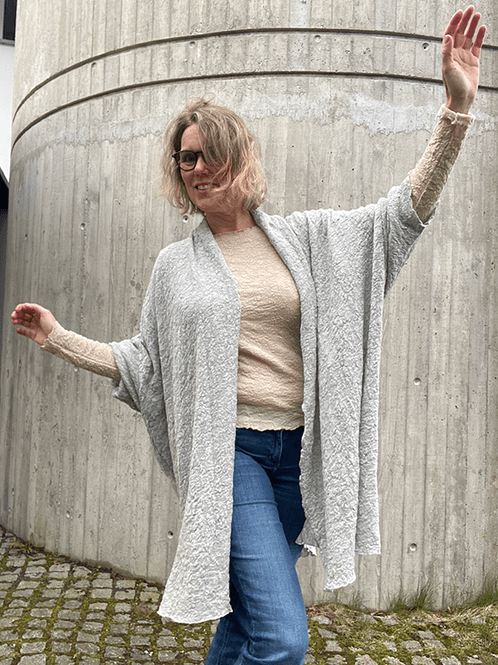 Hovedbilde 8501 Cardigan, Dawn Grey Melange, Bubble Wool