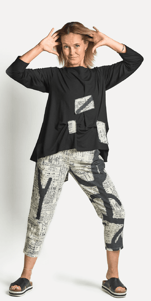 Hovedbilde PreOrder: 4147 Bukse, Letters, Viskose / Bomull / ...