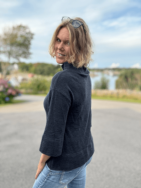 Hovedbilde 4051 Genser, Merino, Midnight Blue Melange