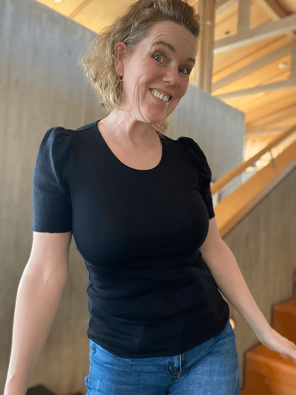 4043 T-Skjorte Puff, Black, Merino