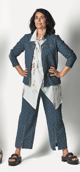 Hovedbilde PreOrder: 4140 Bukse Vid, Bubble, Bomull, Blå