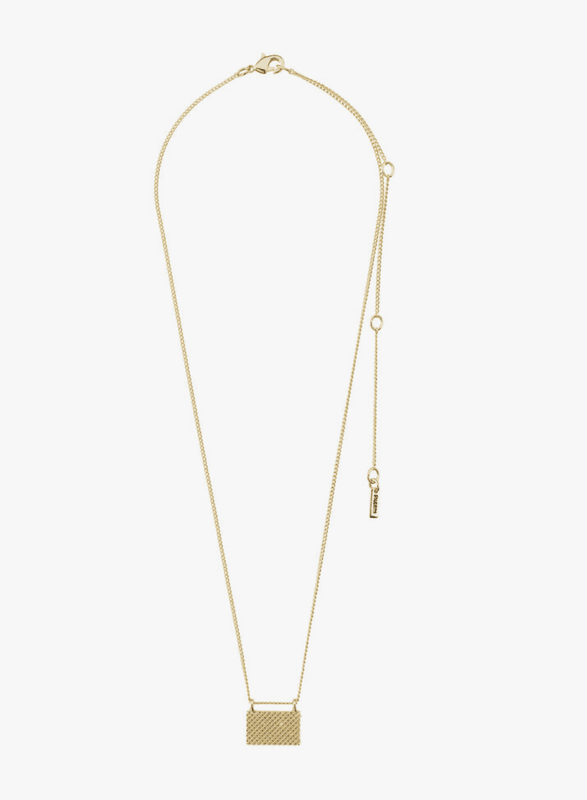 PULSE resirkulert halskjede gullbelagt