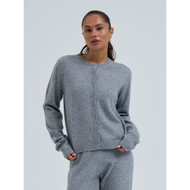 Hovedbilde Wool Cashmere, Classic Cardigan, Ash Melange, ...