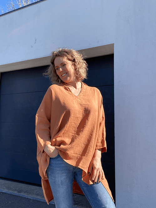 Hovedbilde 12026 StorSkjorte, Pecan Brown, Lin Tynn