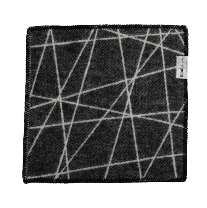 Hovedbilde Sitteunderlag Strek, Ull, Sort