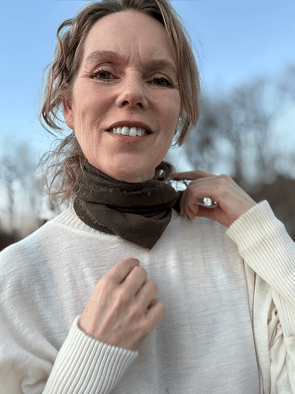 1040 TriangelSkjerf (S), Dark Olive, Merino