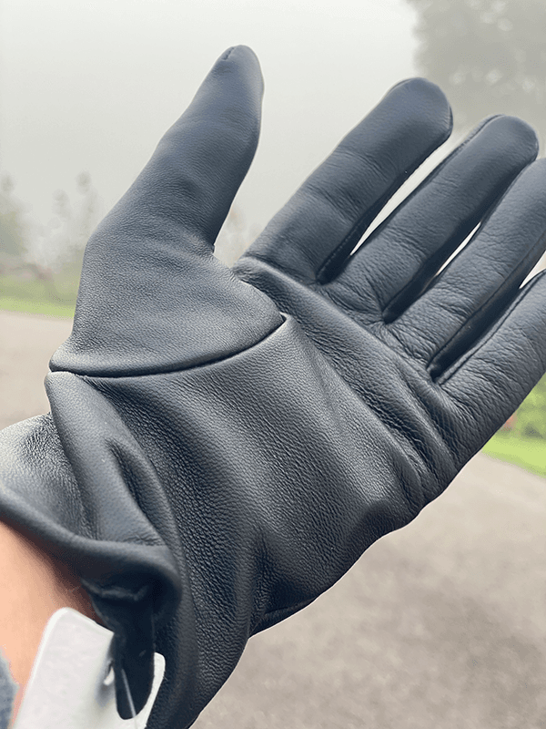 Sondrio Hansker, Skinn, Black