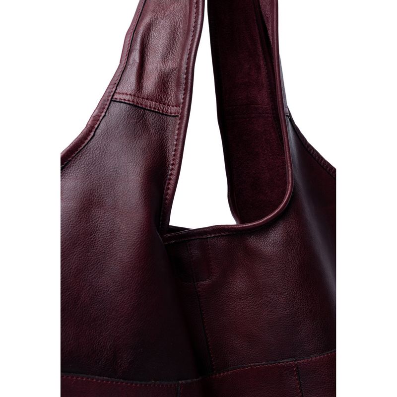 Lyra Urban Shopper, Skinn, Dark Cherry