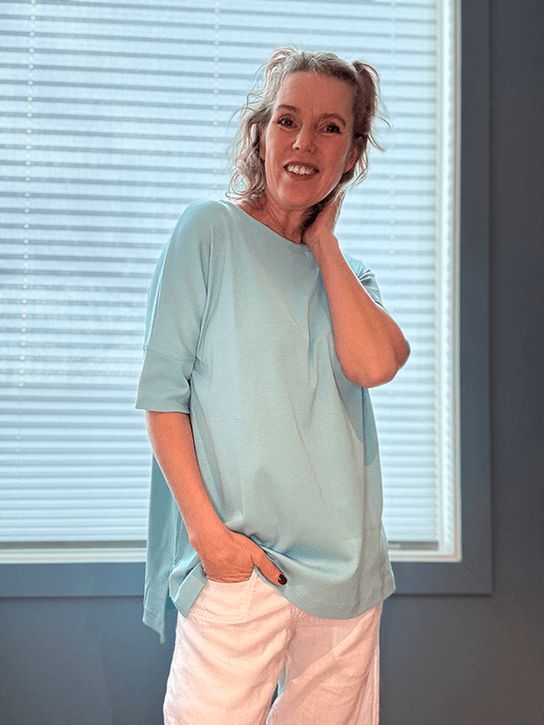 4309 T-Skjorte, Turqouise, Bomull