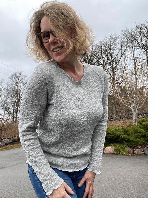 Hovedbilde 4502 Genser, Dawn Grey Melange, Bubble Wool