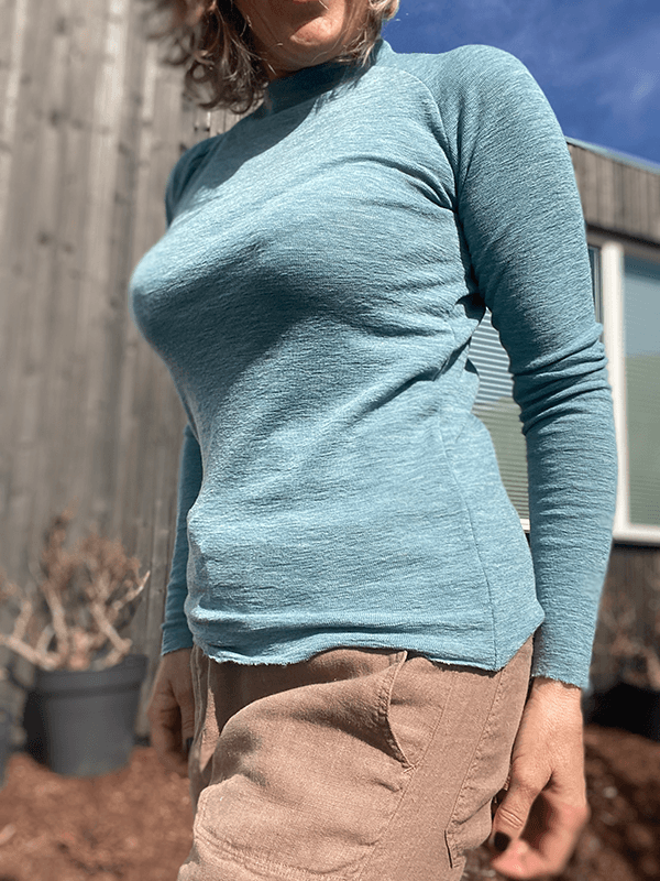 4063 Genser Saddle Back, Artic Melange, Merino