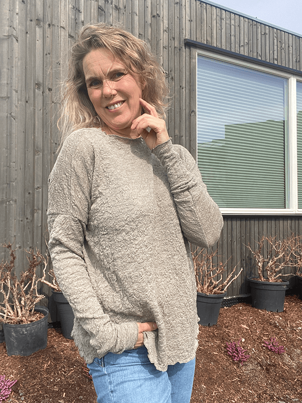 4504 Genser, Elephant Melange, Bubble Wool