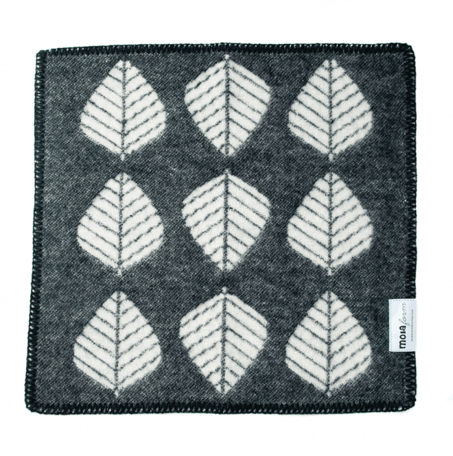 Hovedbilde Sitteunderlag Løv, Ull, Sort