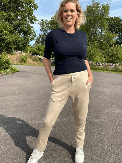 Hovedbilde 14011 Bukse, Almond Milk, Double Face