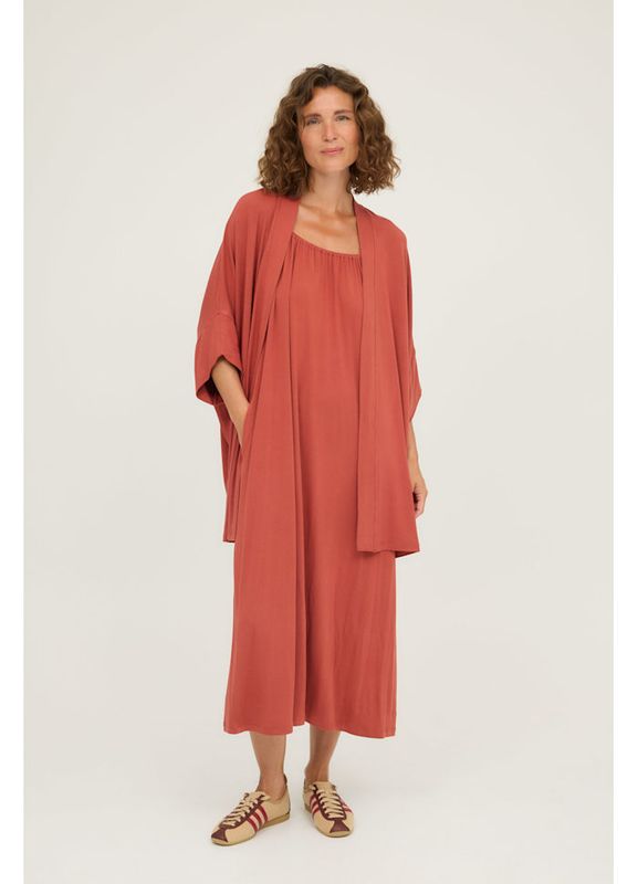 7622 Strap Dress, Tarracotta, Bamboo