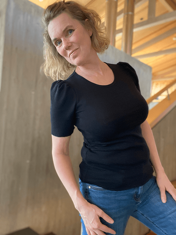 4043 T-Skjorte Puff, Black, Merino