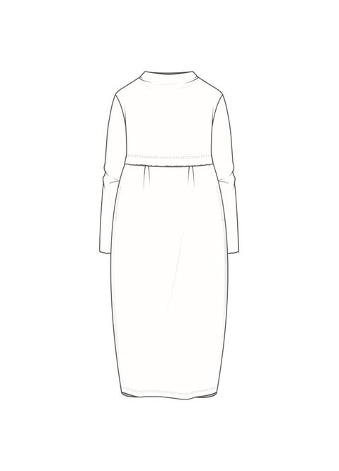 Hovedbilde PreOrder: 7045 Kjole Pleats, Indigo Melange, ...