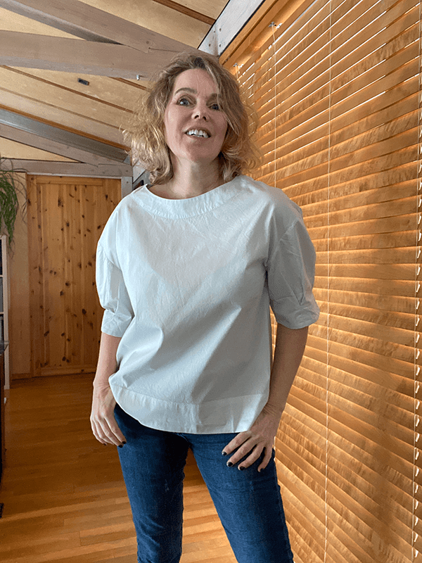 13036 Bluse, Salt, Poplin