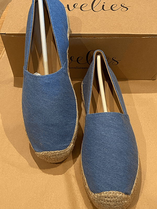 Gazzetta Denim Espadrilles, Sky Blue
