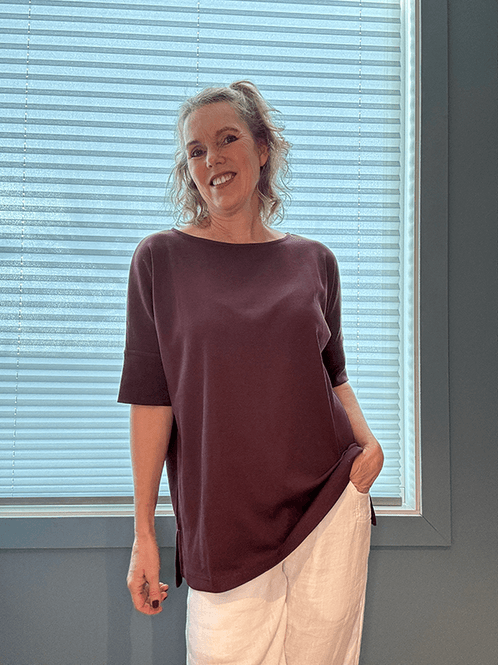 Hovedbilde 4309 T-Skjorte, Burgundy, Bomull