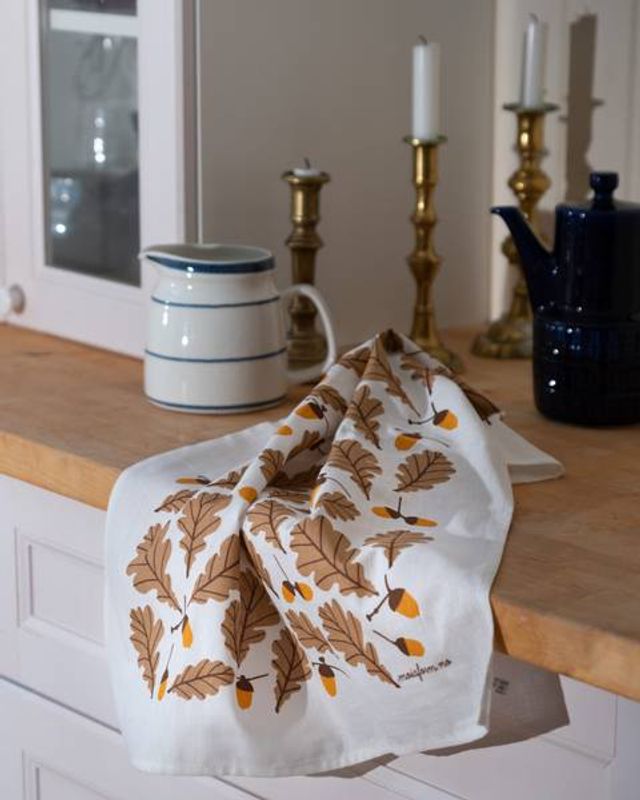 Kjøkkenhåndkle Eik, Brun