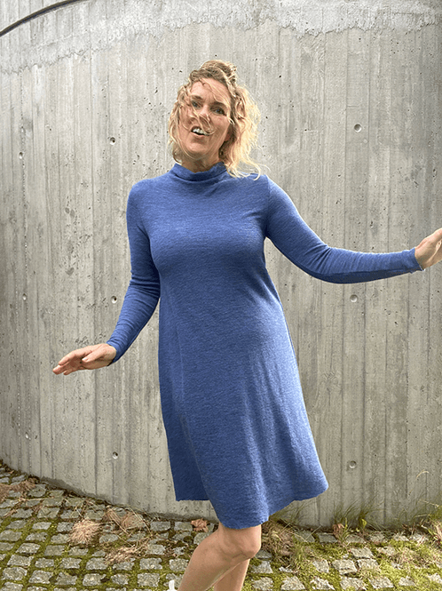 Hovedbilde 7032 Kjole, Indigo Blue Melange, Merino